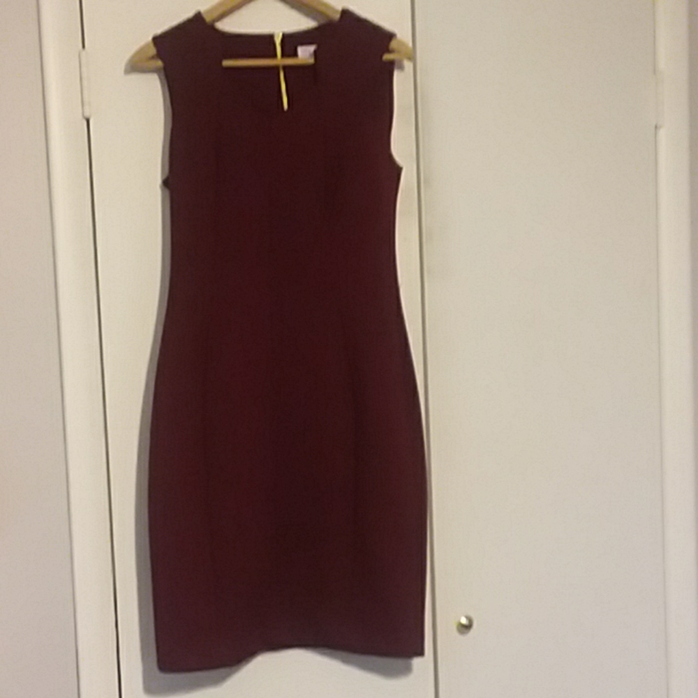 Calvin Klein claret sheath dress